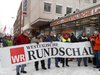 Demo für den Erhalt der Rundschau
